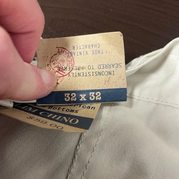 Vintage Genes chinos new with tags 32x32 - Picture 7 of 9
